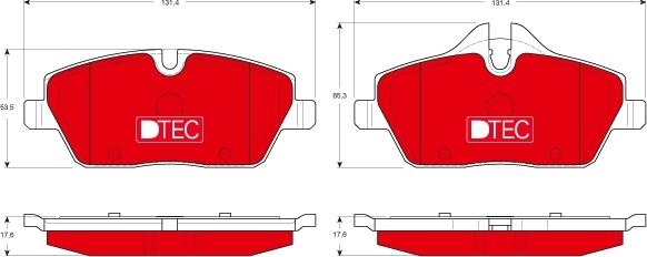 TRW GDB1611DTE - Комплект спирачно феродо, дискови спирачки vvparts.bg