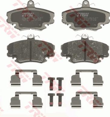 TRW GDB1634 - Комплект спирачно феродо, дискови спирачки vvparts.bg