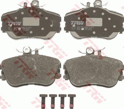 TRW GDB1094 - Комплект спирачно феродо, дискови спирачки vvparts.bg