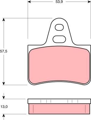 TRW GDB1071 - Комплект спирачно феродо, дискови спирачки vvparts.bg