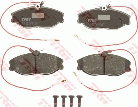 TRW GDB1194 - Комплект спирачно феродо, дискови спирачки vvparts.bg