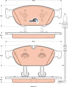 TRW GDB1897 - Комплект спирачно феродо, дискови спирачки vvparts.bg