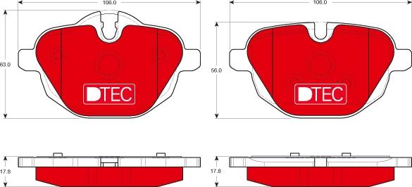 TRW GDB1840DTE - Комплект спирачно феродо, дискови спирачки vvparts.bg