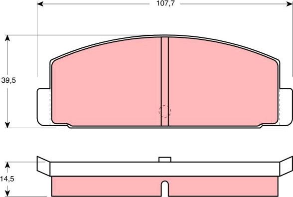 BENDIX 572203B - Комплект спирачно феродо, дискови спирачки vvparts.bg