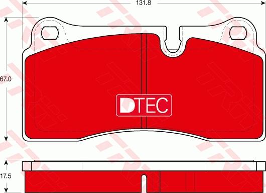 TRW GDB1816DTE - Комплект спирачно феродо, дискови спирачки vvparts.bg