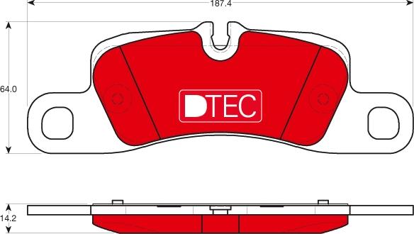 TRW GDB1839DTE - Комплект спирачно феродо, дискови спирачки vvparts.bg