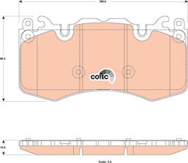 TRW GDB1834 - Комплект спирачно феродо, дискови спирачки vvparts.bg