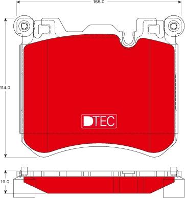 TRW GDB1826DTE - Комплект спирачно феродо, дискови спирачки vvparts.bg