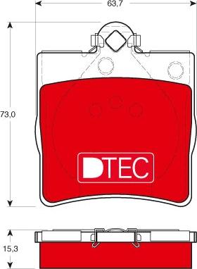 TRW GDB1335DTE - Комплект спирачно феродо, дискови спирачки vvparts.bg