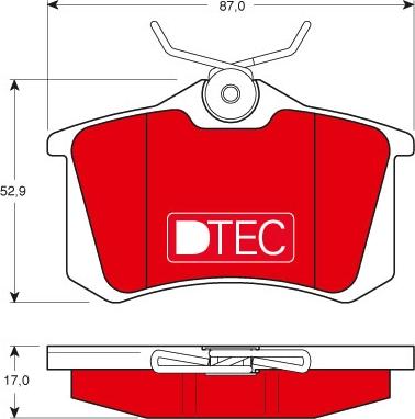 TRW GDB1330DTE - Комплект спирачно феродо, дискови спирачки vvparts.bg