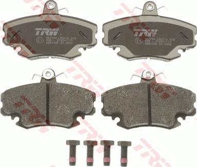 TRW GDB1332 - Комплект спирачно феродо, дискови спирачки vvparts.bg