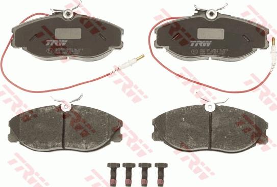 TRW GDB1259 - Комплект спирачно феродо, дискови спирачки vvparts.bg