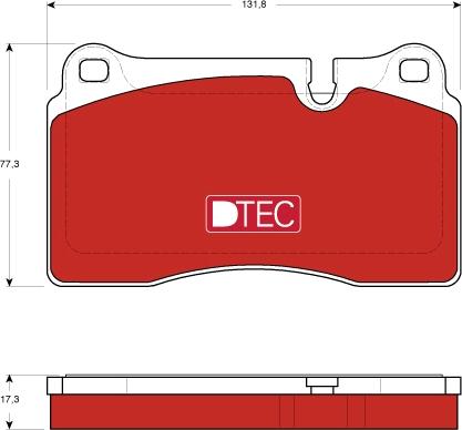 TRW GDB1743DTE - Комплект спирачно феродо, дискови спирачки vvparts.bg