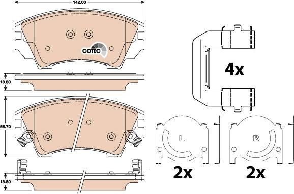 TRW GDB1783DT - Комплект спирачно феродо, дискови спирачки vvparts.bg