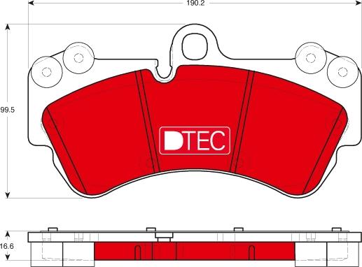 TRW GDB1720DTE - Комплект спирачно феродо, дискови спирачки vvparts.bg