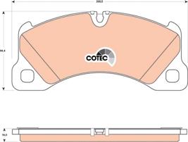 TRW GDB1774 - Комплект спирачно феродо, дискови спирачки vvparts.bg