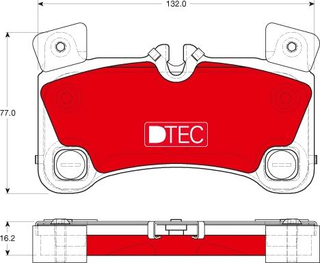 TRW GDB1775DTE - Комплект спирачно феродо, дискови спирачки vvparts.bg