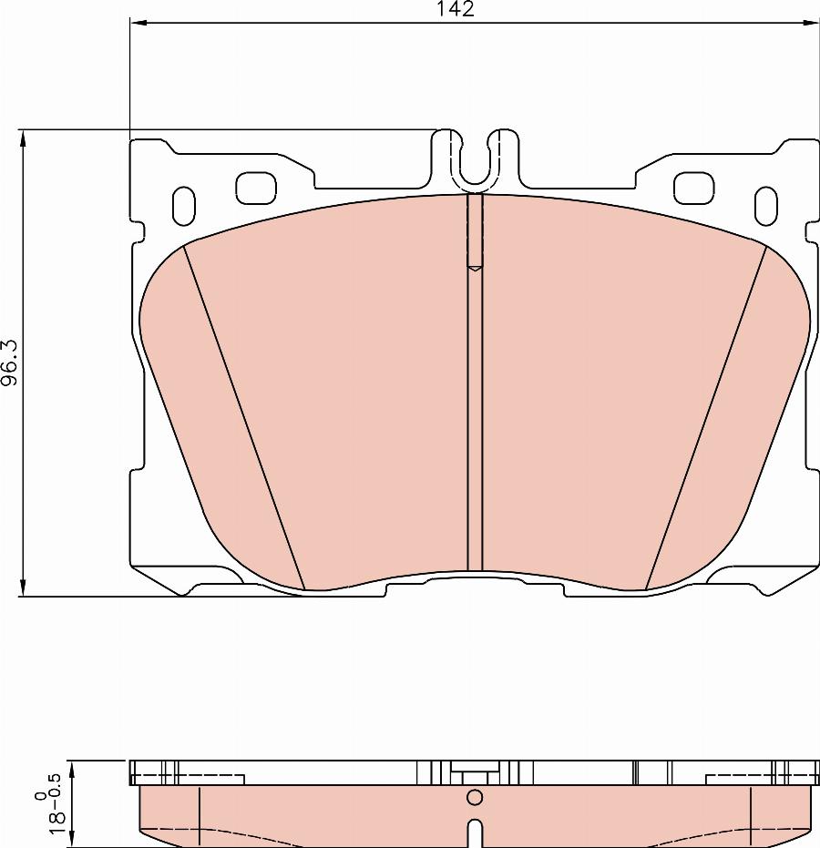 TRW GDB8136 - Комплект спирачно феродо, дискови спирачки vvparts.bg