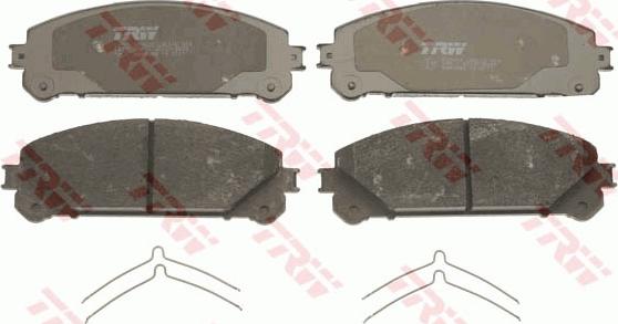 TRW GDB3484 - Комплект спирачно феродо, дискови спирачки vvparts.bg