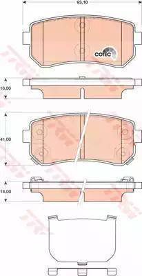 A.B.S. 36692 OE - Комплект спирачно феродо, дискови спирачки vvparts.bg