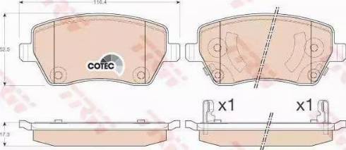 Alpha Brakes HKP-NS-019 - Комплект спирачно феродо, дискови спирачки vvparts.bg