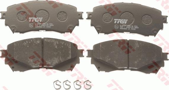 TRW GDB3580 - Комплект спирачно феродо, дискови спирачки vvparts.bg