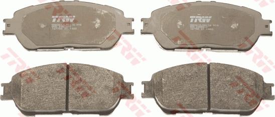 TRW GDB3612 - Комплект спирачно феродо, дискови спирачки vvparts.bg