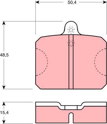 TRW GDB300 - Комплект спирачно феродо, дискови спирачки vvparts.bg