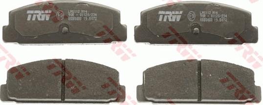 TRW GDB3088 - Комплект спирачно феродо, дискови спирачки vvparts.bg