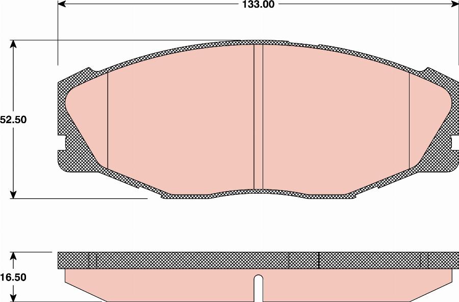 TRW GDB3118 - Комплект спирачно феродо, дискови спирачки vvparts.bg