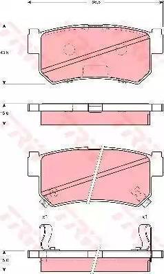 Parts-Mall PKD-004 - Комплект спирачно феродо, дискови спирачки vvparts.bg