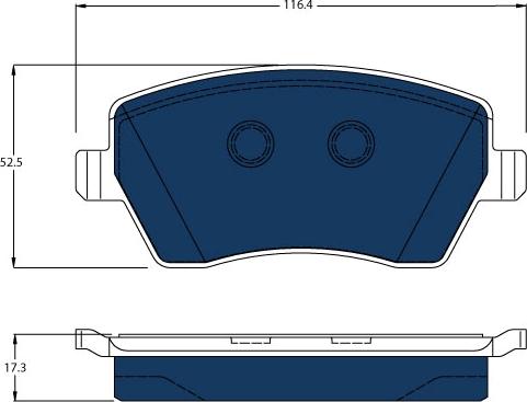 TRW GDB3332BTE - Комплект спирачно феродо, дискови спирачки vvparts.bg