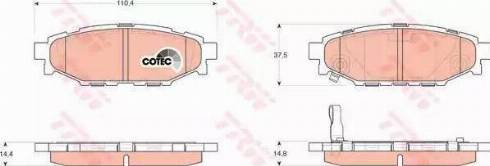 Alpha Brakes HKT-SB-005 - Комплект спирачно феродо, дискови спирачки vvparts.bg