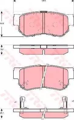 Remsa 746 12 - Комплект спирачно феродо, дискови спирачки vvparts.bg