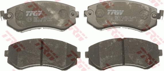 TRW GDB3208 - Комплект спирачно феродо, дискови спирачки vvparts.bg