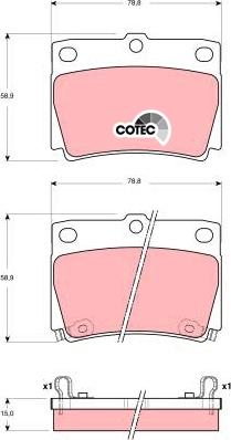 TRW GDB3239 - Комплект спирачно феродо, дискови спирачки vvparts.bg