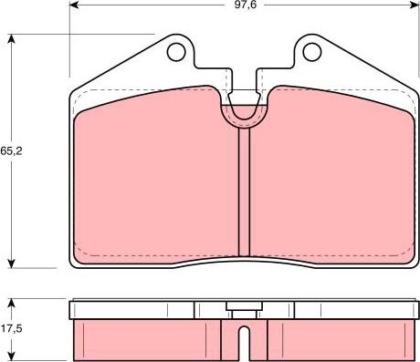 TRW GDB379 - Комплект спирачно феродо, дискови спирачки vvparts.bg