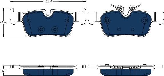 TRW GDB2063BTE - Комплект спирачно феродо, дискови спирачки vvparts.bg