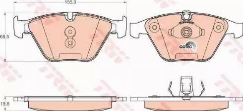 Alpha Brakes HKP-BM-014 - Комплект спирачно феродо, дискови спирачки vvparts.bg