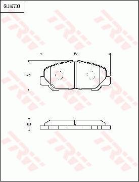 TRW GDB7733 - Комплект спирачно феродо, дискови спирачки vvparts.bg