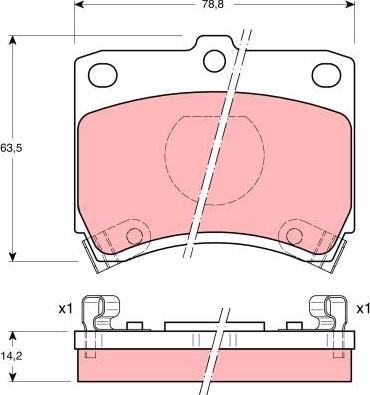 TRW GDB773 - Комплект спирачно феродо, дискови спирачки vvparts.bg