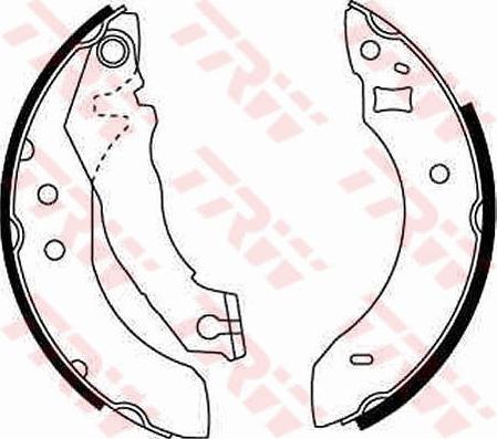 TRW GS6151 - Комплект спирачна челюст vvparts.bg