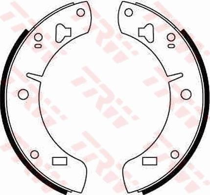 TRW GS6129 - Комплект спирачна челюст vvparts.bg