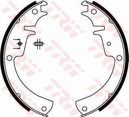 TRW GS6225 - Комплект спирачна челюст vvparts.bg