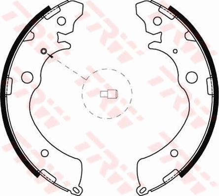 TRW GS8493 - Комплект спирачна челюст vvparts.bg