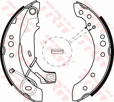 TRW GS8467 - Комплект спирачна челюст vvparts.bg