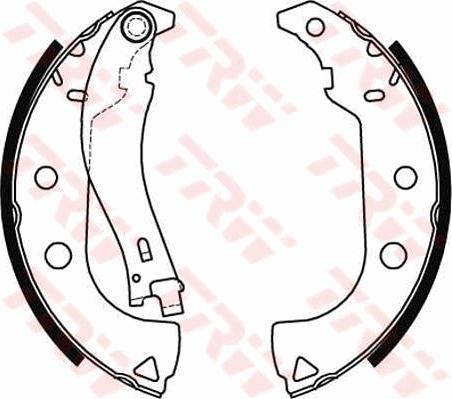 TRW GS8484 - Комплект спирачна челюст vvparts.bg