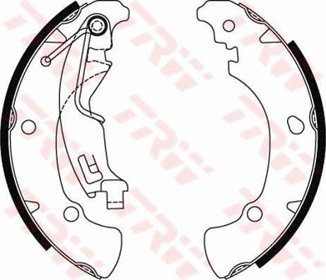 TRW GS8488 - Комплект спирачна челюст vvparts.bg