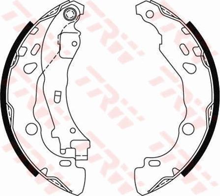 TRW GS8474 - Комплект спирачна челюст vvparts.bg