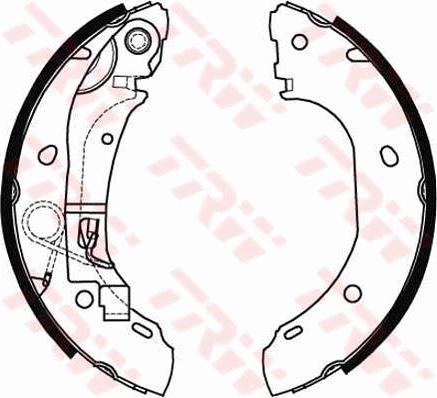 TRW GS8472 - Комплект спирачна челюст vvparts.bg